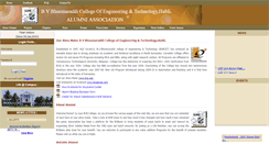 Desktop Screenshot of bvbalumni.in